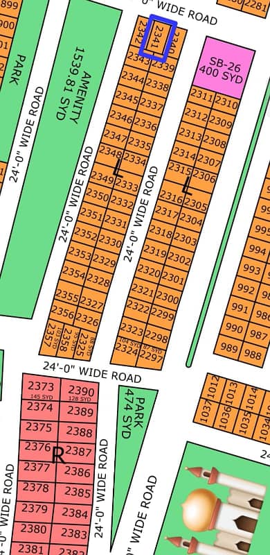 L- 2342, 80 Square Yard, Gold Block Plot For Sale