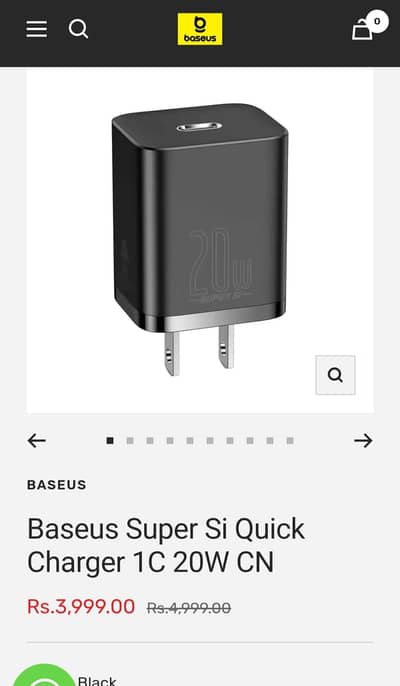 Baseus ka original 20watt Si Charger
