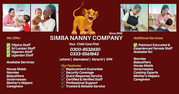 Babysitter,Maids,Nanny,Patient Care,housmaid Filipion/NigeriaAvaliable