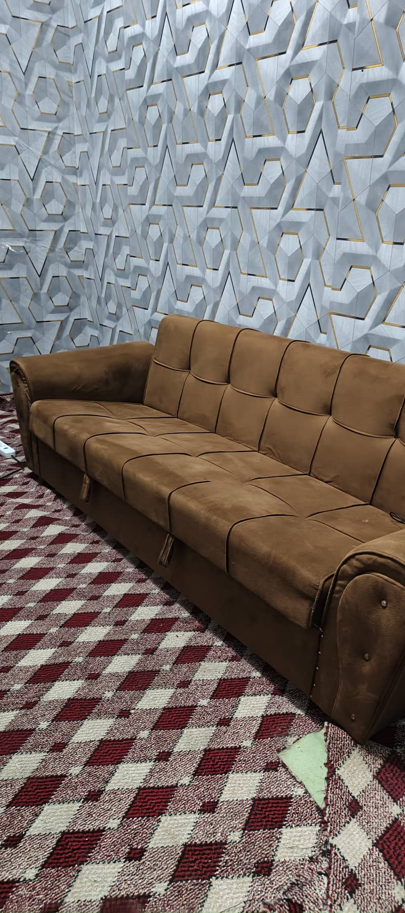2 month used sofa plus  bed 0