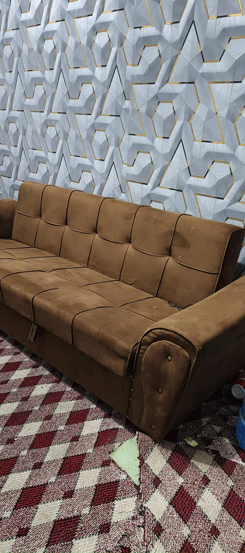 2 month used sofa plus  bed 1