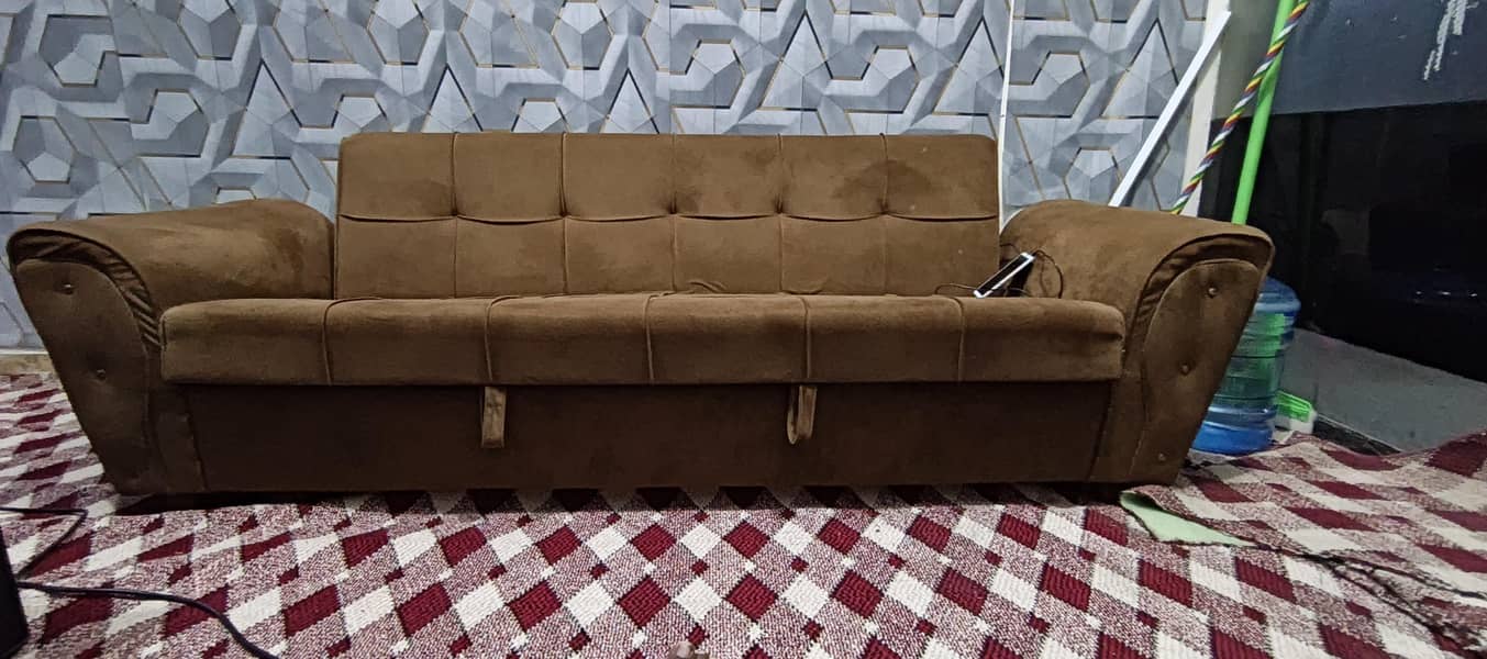 2 month used sofa plus  bed 3