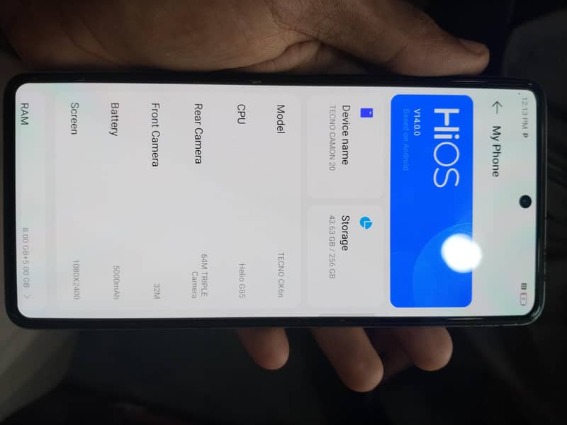 Tecno CAMON 20 1