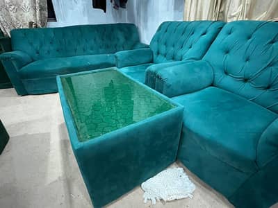 5 seater sofa set with table