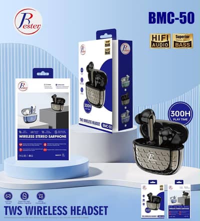 Bester BMC-50 | TWS Wireless Headset | 03360634007 | whats up |