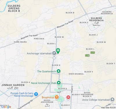 Corner Residential Plot | Block M Street 38 | Naval Anchorage Islamabad