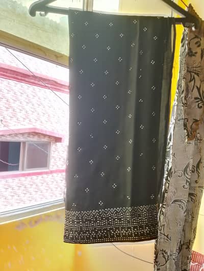 Black indian saree L