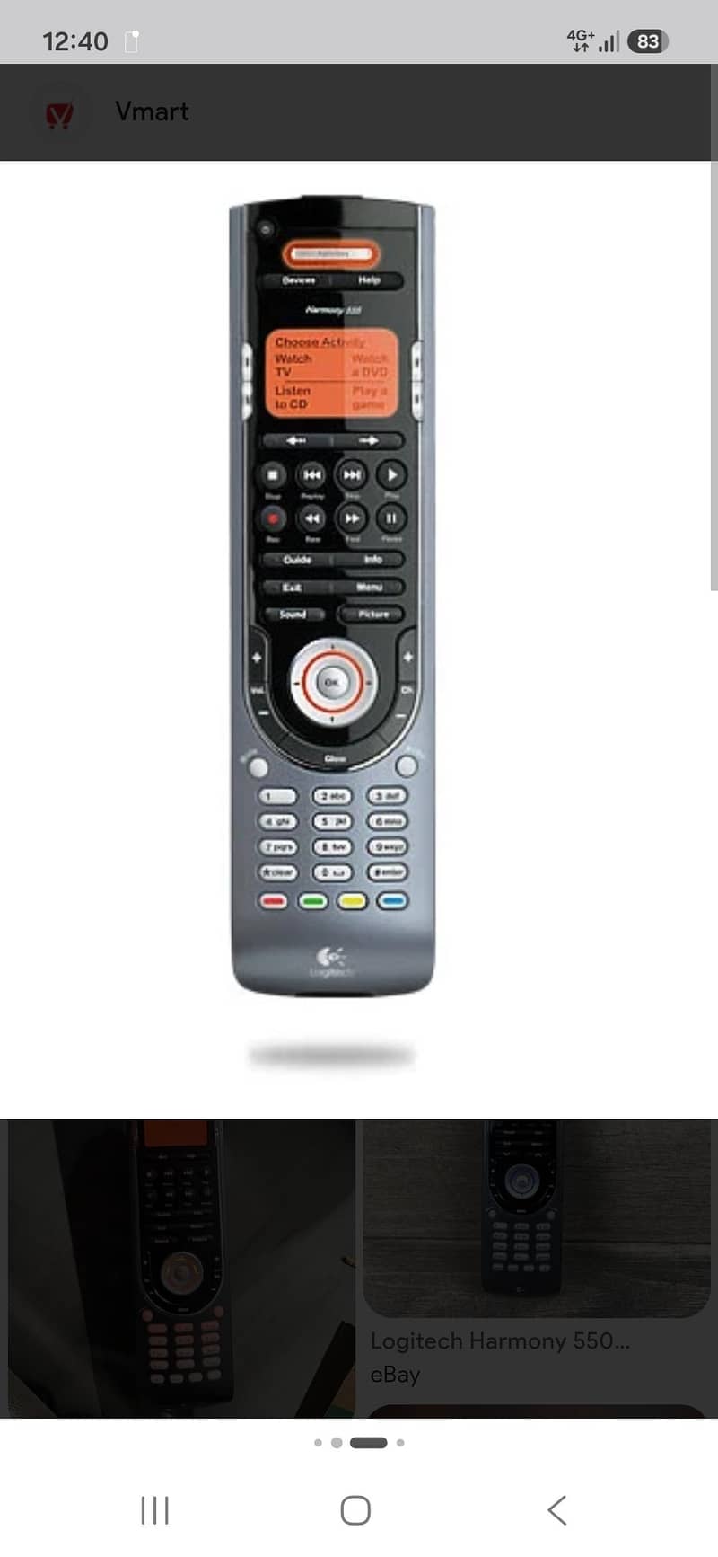 logitech remote 0