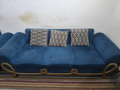 Blue Sofa Set  Urgent Sale