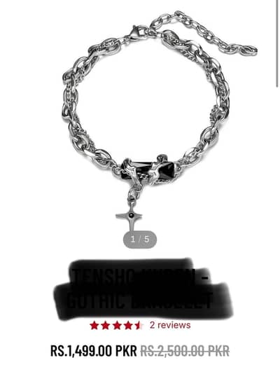gothic stone bracelet