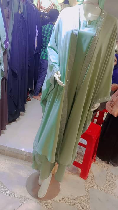 hijab ayaba pista color 3pics bilkul new hy