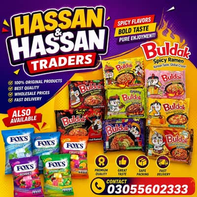 Original Buldak Ramen & Fox’s Candies at Wholesale Prices!