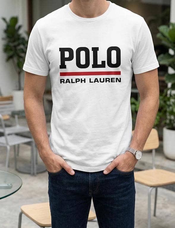 Classic White POLO Ralph Lauren Printed T-Shirt - Premium Cotton Casual Wear