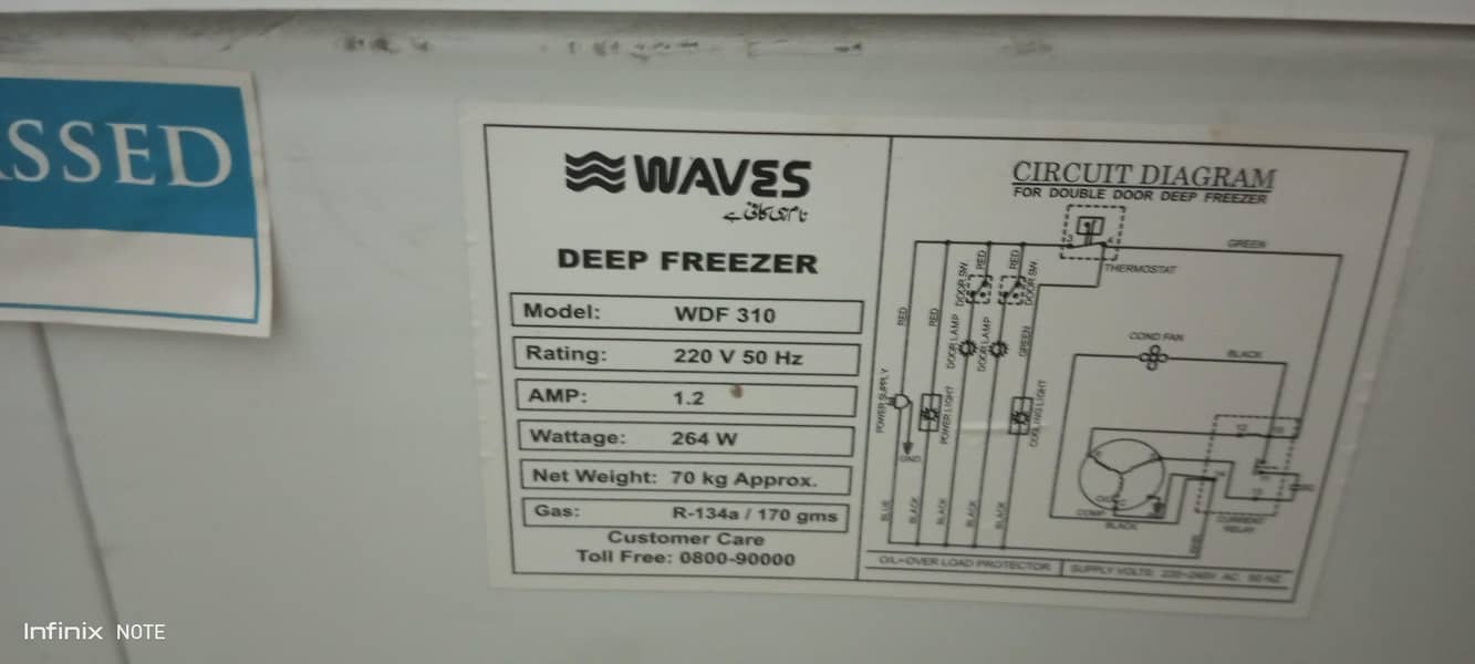 Waves Deep freezer 7