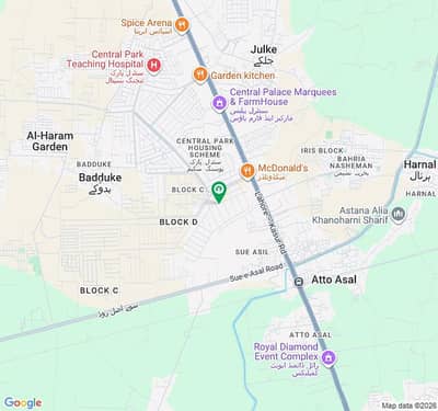 Near To Park In Central Park - Block B Residential Plot Sized 1 Kanal For Sale Prime Location