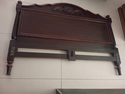 pure wooden bed queen size Alongside 2 sidetables