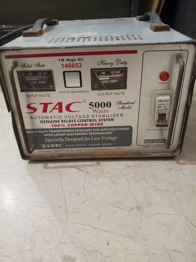 Automatic Stac Stabilizer 5000 watts Copper