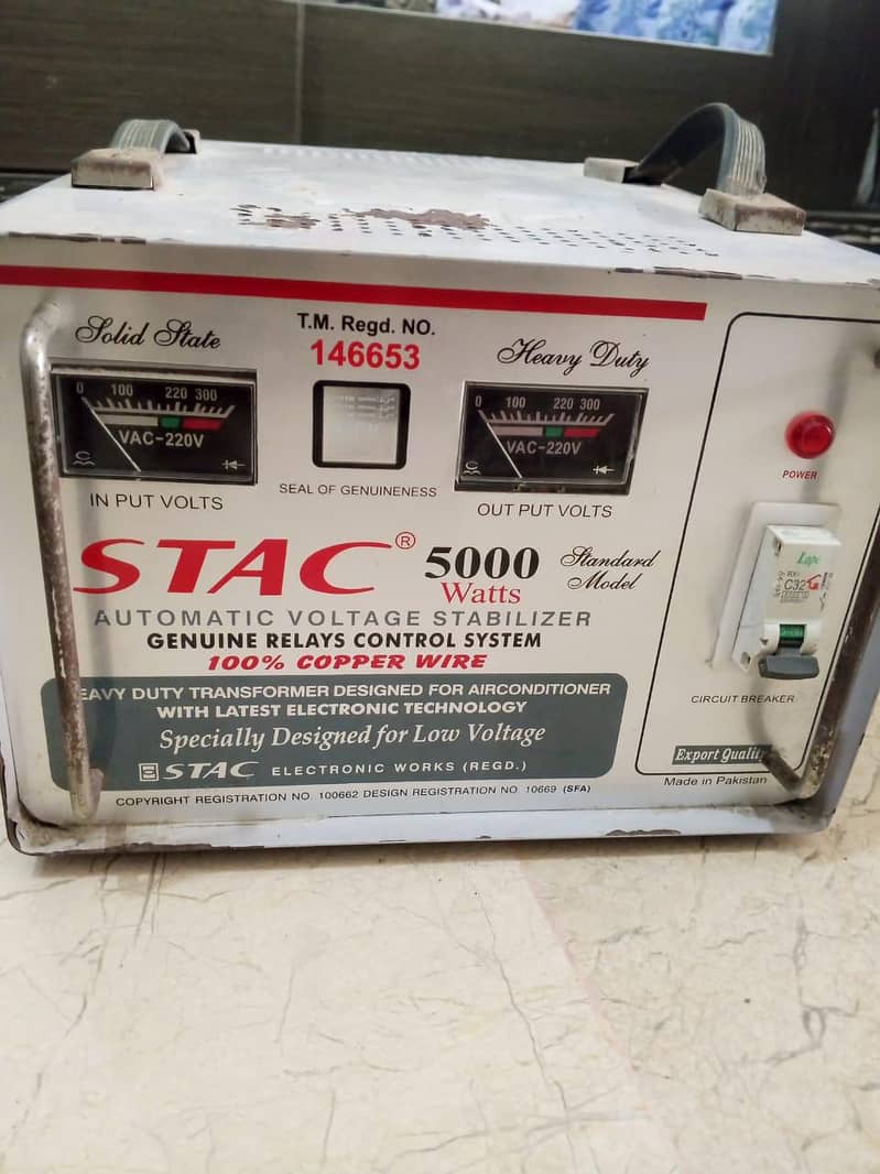 Automatic Stac Stabilizer 5000 watts Copper 2