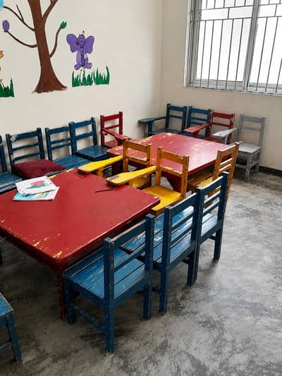 School students chairs and tables