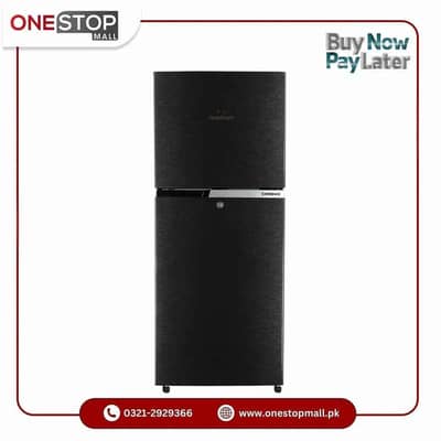 Dawlance Refrigerator REF 91999 CHROME HAIRLINE BLACK DOUBLE DOOR