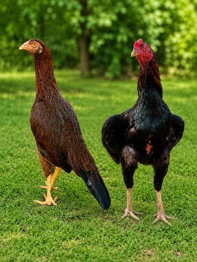 Pure Aseel Pair for Sale – Healthy & Strong