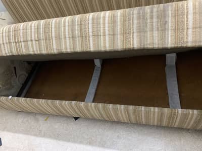 Sofa cum bed with large storage area