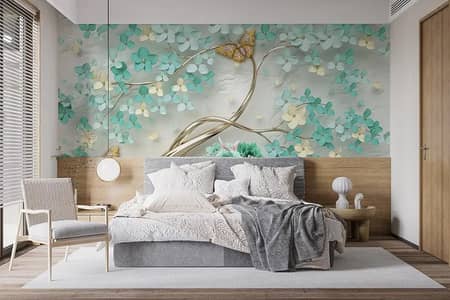 3D Wallpaper | Customised Wall | Canvas Sheet | Murel Design