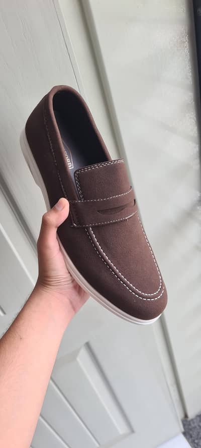 premium dark brown penny loafers