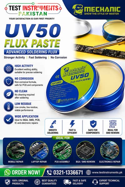 Mechanic UV50 High Quality No Clean Flux Paste In Pakistan