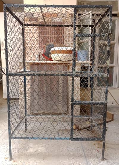 "Heavy iron cage 2 portion -Hen/pigeon /Rabbit cage