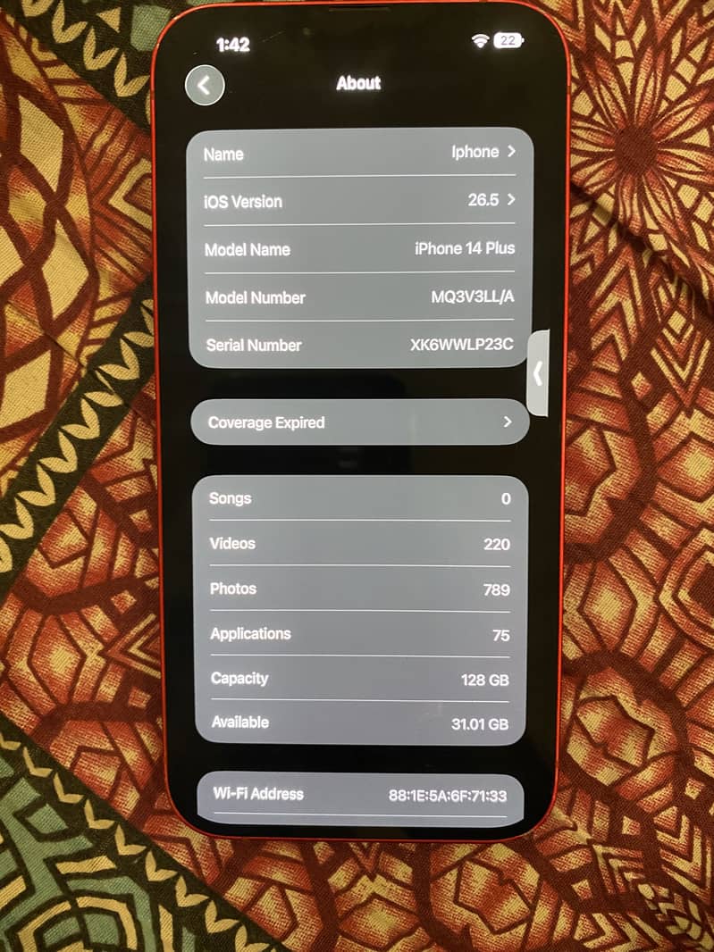 Apple iPhone 14 plus 0