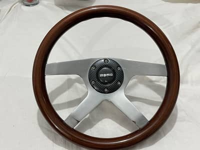 Jdm Momo wooden steering wheel for sale
