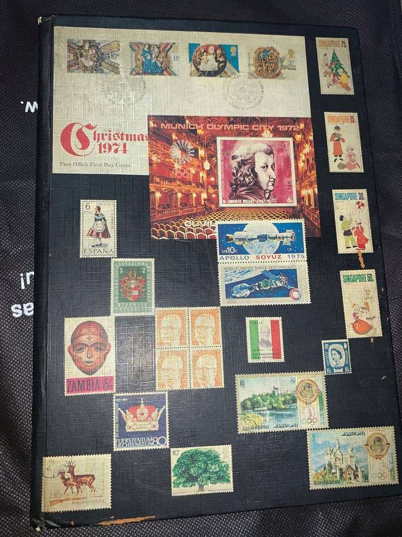 Massive Vintage Global Stamp Album – 50+ Countries & Rare Historical 0