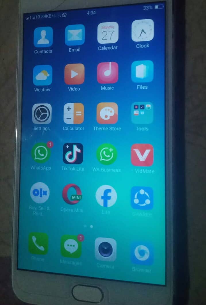 OppoF1s 0