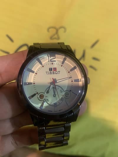 Tissot watch stainless black