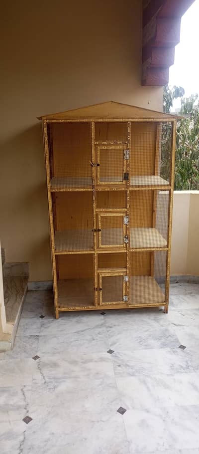 Brand New Made To Order Birds Wooden Cage.