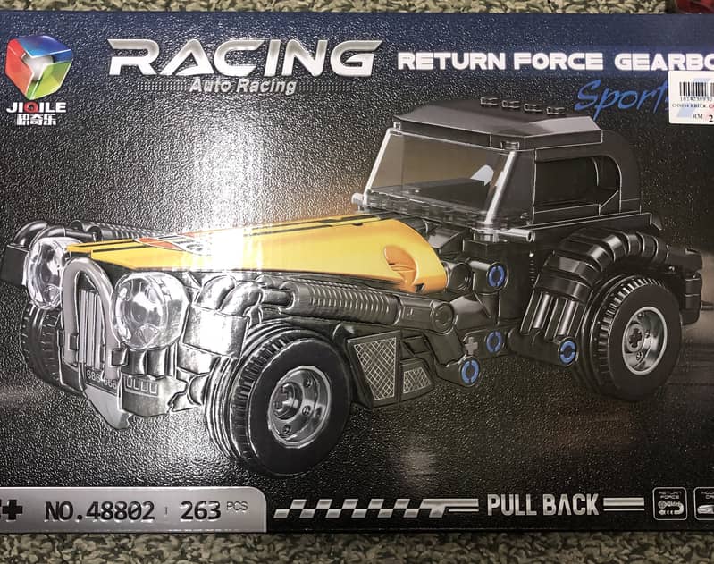 Technic pullback hotrod car lego/lepin 1