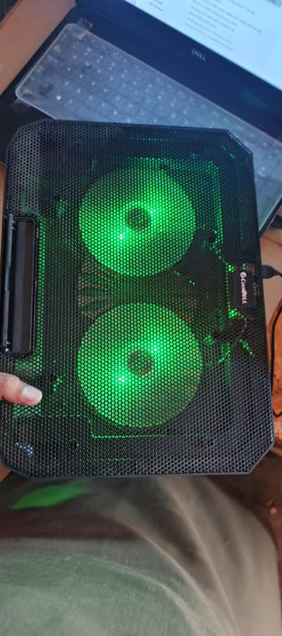 Dual Cooling Fans For Laptop With RGB lights