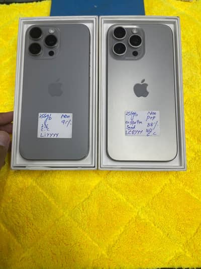 Apple iphone 15 pro max 256gb complete box