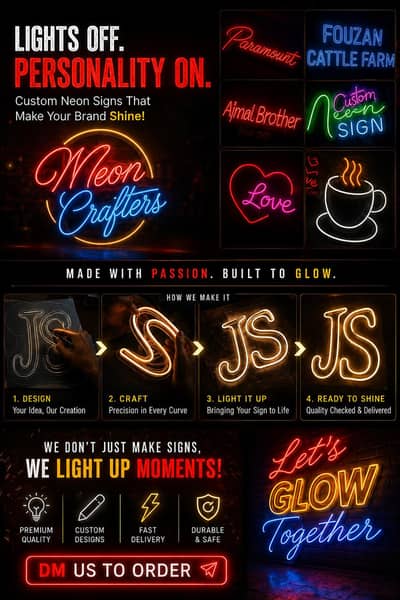 custom neon sign board for just 2000