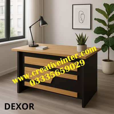Executive table, office table, office chair, study computer table