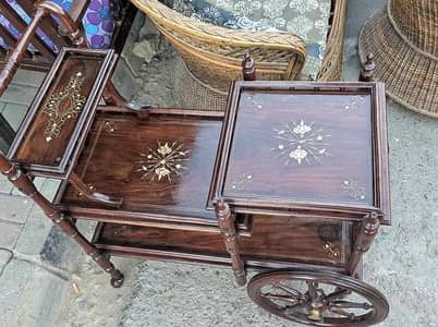 Tea Trolley Shesham wood