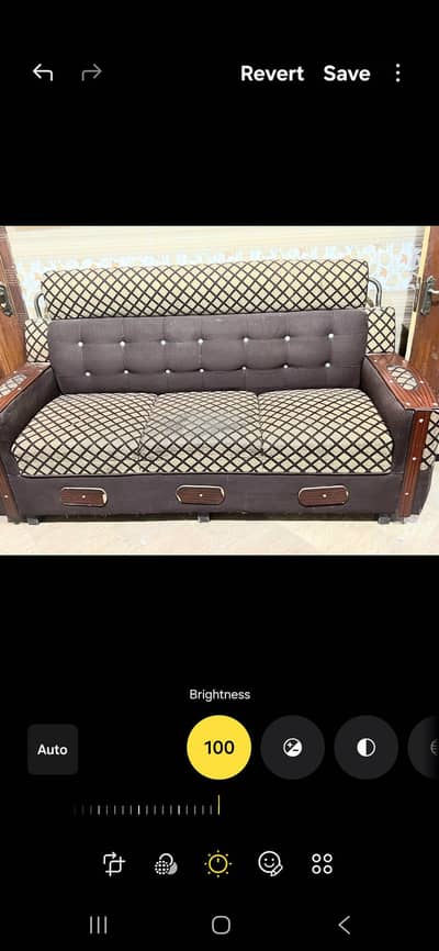 sofa set with a table