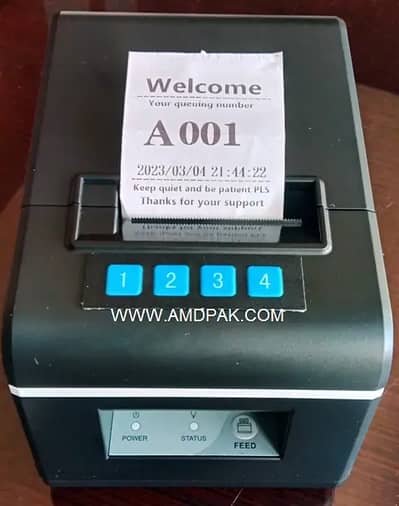 Thermal Printer Queue token number system Qmatic automatic Printer QMS
