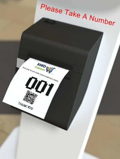 Thermal Printer Queue token number system Qmatic automatic Printer QMS 2