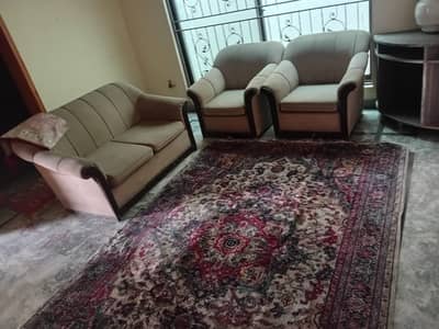 4 Seater Wooden Sofa Set 2+1+1 | Refurbished |