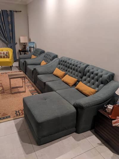 L shaped sofa