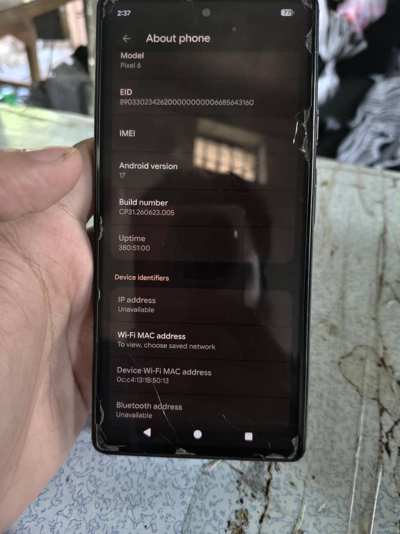 Google pixel 6 7