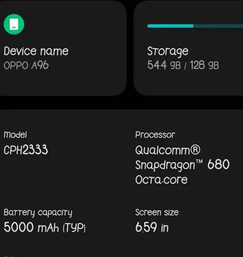 OPPO A96 4