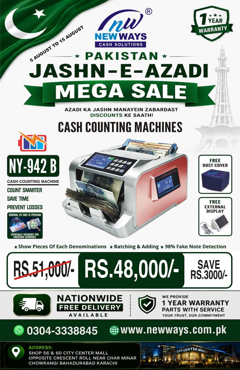 Cash Counting Note Machine 4